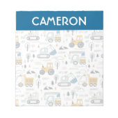 Lassen Sie uns das Fahrzeugmuster verschieben Notizblock (Vorderseite)