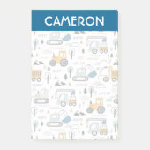 Lassen Sie uns das Fahrzeugmuster verschieben Post-it Klebezettel (Vorderseite)