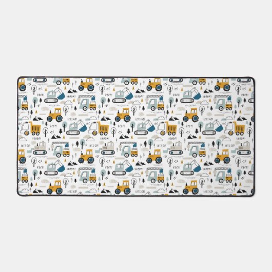 Lassen Sie uns das Fahrzeugmuster verschieben Schreibtischunterlage (Vorderseite)