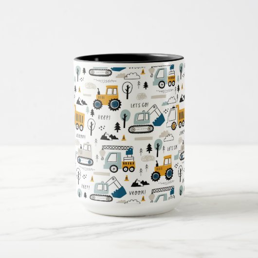 Lassen Sie uns das Fahrzeugmuster verschieben Tasse (Zentrum)