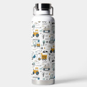 Lassen Sie uns das Fahrzeugmuster verschieben Trinkflasche (Rückseite)