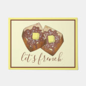 Lassen Sie uns das französische Frühstück "Toast B Fußmatte (Vorderseite)