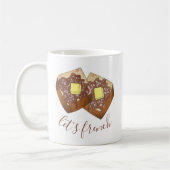 Lassen Sie uns das französische Frühstück "Toast B Kaffeetasse (Links)