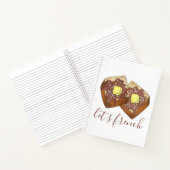 Lassen Sie uns das französische Frühstück "Toast B Notizblock (Innenseite)