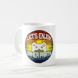 LASSEN SIE UNS DAS GAMER PARTY GENIESSEN - GAMING  KAFFEETASSE