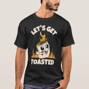Lassen Sie uns das getoastete Campfire Marshmallow T-Shirt