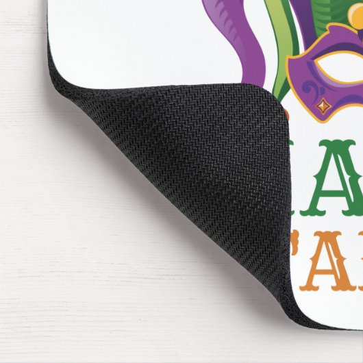 Lassen Sie uns das Mardi Started Mardi Gras Party  Mousepad (Ecke)