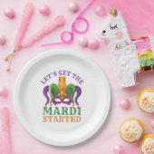 Lassen Sie uns das Mardi Started Mardi Gras Party Pappteller (Party)