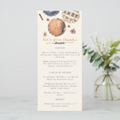 Lassen Sie uns das Menü des Erntedanks Watercolor Menükarte (Stehend Vorderseite)