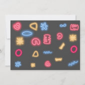 Lassen Sie uns den nackten Lasergeburtstag glühen Einladung (Rückseite)