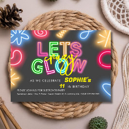 Lassen Sie uns den nackten Lasergeburtstag glühen Einladung