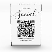 Lassen Sie uns den Namen der Firma mit QR-Code erh Fotoblock (Vorderseite)