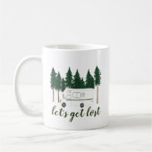 Lassen Sie uns den RV-Baumbestand von Van Camper v Kaffeetasse (Links)