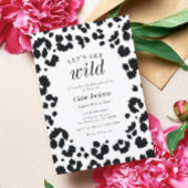 Lassen Sie uns den Wild Leopard Print Junggeselinn Einladung