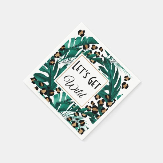 Lassen Sie uns die Dekoration des Wild-Napkins-Jun Serviette (Ecke)