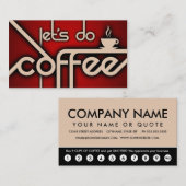 Lassen Sie uns die Loyalität der Kaffeekunden erle Treuekarte (Vorne/Hinten)