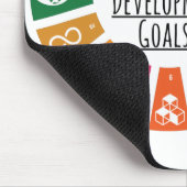 Lassen Sie uns die Nachhaltigen Entwicklungsziele Mousepad (Ecke)