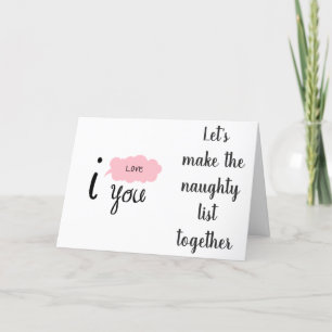 LASSEN SIE UNS DIE NAUGHTLISTE GEMEINSAM MIT CHRIS FEIERTAGSKARTE