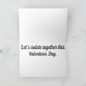 Lassen Sie uns diesen Valentinstag gemeinsam isoli Ankündigung (Innenseite)