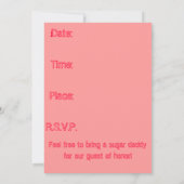 Lassen Sie uns dieses Party der Scheidung beginnen Einladung (Rückseite)