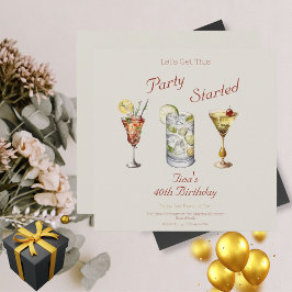 Lassen Sie uns dieses Party starten Erwachsenen 40