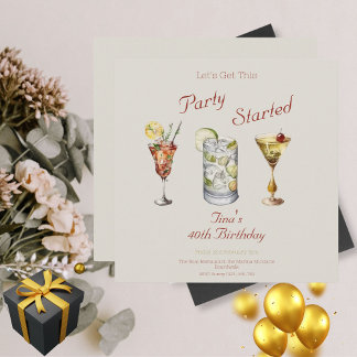 Lassen Sie uns dieses Party starten Erwachsenen 40