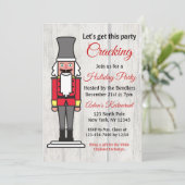 Lassen Sie uns dieses Party zum Cracking Holiday e Einladung (Stehend Vorderseite)