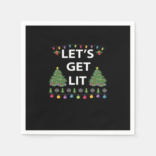 Lassen Sie uns ein Essenzielles Funny Zitat anbiet Serviette (Vorderseite)