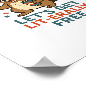 Lassen Sie uns ein lit-echtes kostenloses Design - Poster (Ecke)