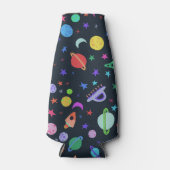 Lassen Sie uns ein Muster für Weltraumplaneten und Flaschenkühler (Vorderseite)