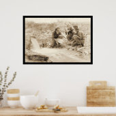Lassen Sie uns ein reichhaltiges Panning Gold SD 1 Poster (Küche)