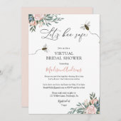Lassen Sie uns ein sicheres virtuelles Brautparty Einladung (Vorne/Hinten)