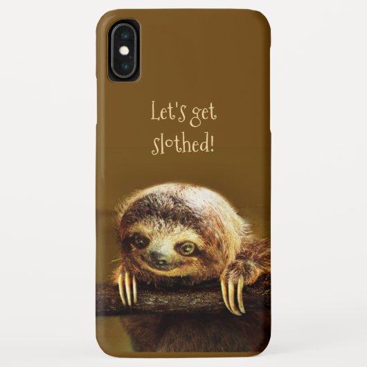 Lassen Sie uns ein Slothed (anpassbar) Phone Case (Rückseite)