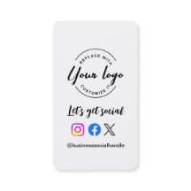 Lassen Sie uns ein Social-Media-QR-Code-Website-Lo