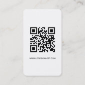Lassen Sie uns ein Social-Media-QR-Code-Website-Lo Visitenkarte (Rückseite)