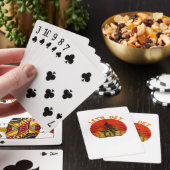 Lassen Sie uns ein Vintages Weihnachtsangebot für Spielkarten (In Situ)