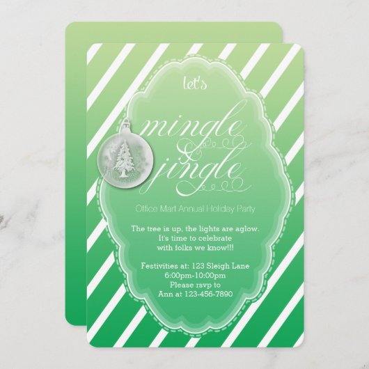 Lassen Sie uns eine Einladung zu einem Jingle-Holi (Vorne/Hinten)