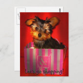 Lassen Sie uns eine individuell anpassbare Postkar Postkarte (Vorne/Hinten)