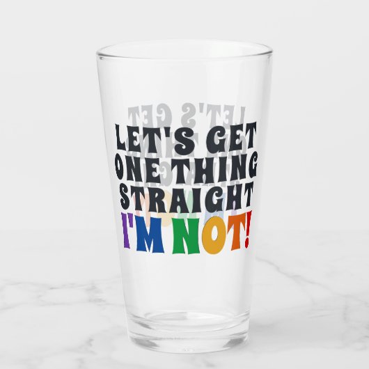 Lassen Sie uns eine Sache direkt bekommen, ich bin Glas (Rückseite)