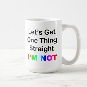 Lassen Sie uns eine Sache gleich machen... Ich bin Kaffeetasse
