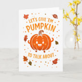 Lassen Sie uns "Em Pumpkin zu reden über Fun Pumpk Karte (Gelbe Blume)