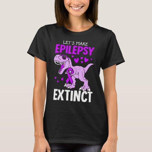 Lassen Sie uns Epilepsie als ausgestorbene Epileps T-Shirt (Vorderseite)