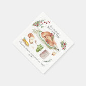 Lassen Sie uns ersticken | Erntedank Friendsgiving Serviette (Ecke)