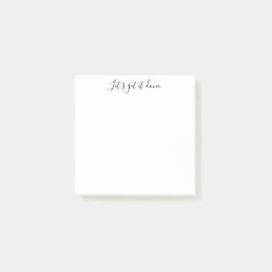 Lassen Sie uns es fertig machen Inspiration Post-it Klebezettel