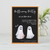 Lassen Sie uns Faced-Faced, ein Halloween-Party Einladung (Stehend Vorderseite)