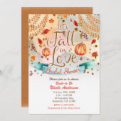 Lassen Sie uns fallen in Liebe Autumn Pumpkin Brau Einladung (Vorne/Hinten)