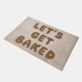 Lassen Sie uns gebackene Lebkuchen kochen Fußmatte (Schrägansicht)