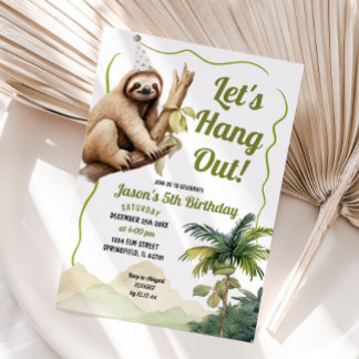 Lassen Sie uns Geburtstag mit handgezeichneter Sei Einladung