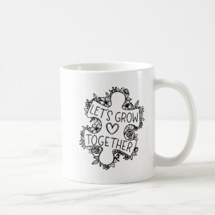 Lassen Sie uns gemeinsam Autismus Bewusstsein Mona Kaffeetasse