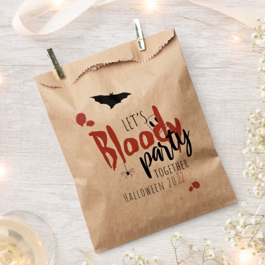 Lassen Sie uns gemeinsam blutiges Party - personal Geschenktütchen (Ausgeschnitten)